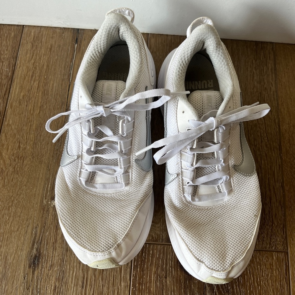 White Nike Running Shoes